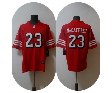 Men's San Francisco 49ers #23 Christian McCaffrey 2022 Red Vapor Untouchable Stitched Jersey