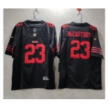 Men's San Francisco 49ers #23 Christian McCaffrey Black 2023 F.U.S.E. Vapor Untouchable Limited Stitched Football Jersey