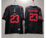 Men's San Francisco 49ers #23 Christian McCaffrey Black 2023 F.U.S.E. Vapor Untouchable Limited Stitched Football Jersey