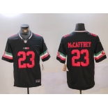 Men's San Francisco 49ers #23 Christian McCaffrey Black F.U.S.E. Mexico Vapor Limited Stitched Football Jersey