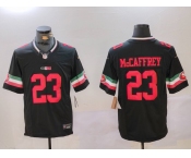 Men's San Francisco 49ers #23 Christian McCaffrey Black F.U.S.E. Mexico Vapor Limited Stitched Football Jersey