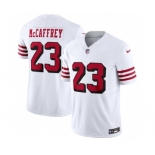 Men's San Francisco 49ers #23 Christian McCaffrey New White 2023 F.U.S.E. Vapor Untouchable Limited Stitched Football Jersey