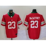 Men's San Francisco 49ers #23 Christian McCaffrey Red F.U.S.E. Mexico Vapor Limited Stitched Football Jersey