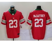 Men's San Francisco 49ers #23 Christian McCaffrey Red F.U.S.E. Mexico Vapor Limited Stitched Football Jersey