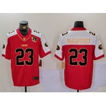 Men's San Francisco 49ers #23 Christian McCaffrey Red F.U.S.E. Mexico With Gate Bridge Patch Vapor Limited Stitched Football Jersey