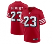 Men's San Francisco 49ers #23 Christian McCaffrey Red Game Stitched Football Jersey