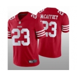 Men's San Francisco 49ers #23 Christian McCaffrey Red Vapor Untouchable Stitched Jersey