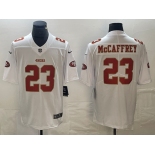 Men's San Francisco 49ers #23 Christian McCaffrey White Vapor Untouchable Limited Football Stitched Jersey