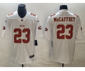 Men's San Francisco 49ers #23 Christian McCaffrey White Vapor Untouchable Limited Football Stitched Jersey