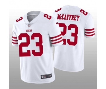 Men's San Francisco 49ers #23 Christian McCaffrey White Vapor Untouchable Stitched Jersey