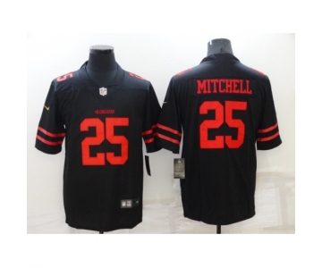 Men's San Francisco 49ers #25 Elijah Mitchell Black Nike Scarlet Player Limited Jersey