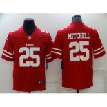 Men's San Francisco 49ers #25 Elijah Mitchell Red Nike Scarlet Player Limited Jersey