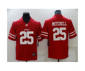 Men's San Francisco 49ers #25 Elijah Mitchell Red Nike Scarlet Player Limited Jersey