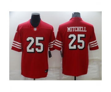 Men's San Francisco 49ers #25 Elijah Mitchell Red Scarlet Player Limited Jersey