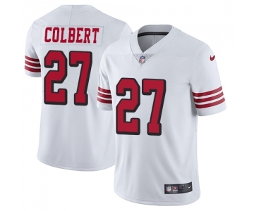 Men's San Francisco 49ers #27 Adrian Colbert Limited White Rush Vapor Untouchable Football Jersey