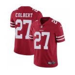 Men's San Francisco 49ers #27 Adrian Colbert Red Team Color Vapor Untouchable Limited Player Football Jersey