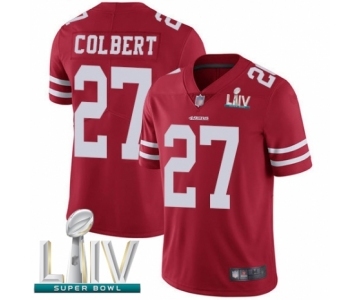 Men's San Francisco 49ers #27 Adrian Colbert Red Team Color Vapor Untouchable Limited Player Super Bowl LIV Bound Football Jersey