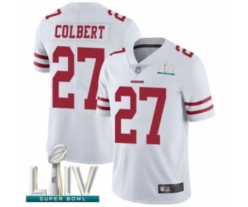 Men's San Francisco 49ers #27 Adrian Colbert White Vapor Untouchable Limited Player Super Bowl LIV Bound Football Jersey