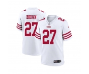 Men's San Francisco 49ers #27 Ji'Ayir Brown White Game Football Stitched Jersey