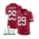 Men's San Francisco 49ers #29 Jaquiski Tartt Red Team Color Vapor Untouchable Limited Player Super Bowl LIV Bound Football Jersey