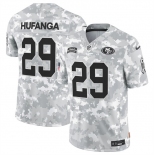 Men's San Francisco 49ers #29 Talanoa Hufanga 2024 F.U.S.E Arctic Camo Salute To Service Limited Stitched Football Jersey