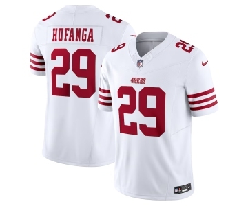 Men's San Francisco 49ers #29 Talanoa Hufanga White 2023 F.U.S.E. Vapor Untouchable Limited Stitched Football Jersey