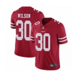 Men's San Francisco 49ers #30 Jeff Wilson Red Team Color Vapor Untouchable Limited Player Football Jersey