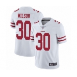 Men's San Francisco 49ers #30 Jeff Wilson White Vapor Untouchable Limited Player Football Jersey