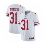 Men's San Francisco 49ers #31 Raheem Mostert White Vapor Untouchable Limited Player Football Jersey