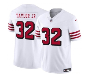 Men's San Francisco 49ers #32 Patrick Taylor Jr New White 2024 F.U.S.E. Vapor Untouchable Limited Stitched Football Jersey