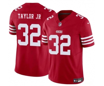 Men's San Francisco 49ers #32 Patrick Taylor Jr Red 2024 F.U.S.E. Vapor Untouchable Limited Stitched Football Jersey