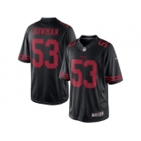 Men's San Francisco 49ers #53 NaVorro Bowman Nike Black Color Rush Limited Jersey