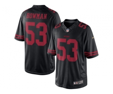 Men's San Francisco 49ers #53 NaVorro Bowman Nike Black Color Rush Limited Jersey