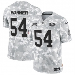 Men's San Francisco 49ers #54 Fred Warner 2024 F.U.S.E Arctic Camo Salute To Service Limited Stitched Football Jersey