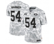 Men's San Francisco 49ers #54 Fred Warner 2024 F.U.S.E Arctic Camo Salute To Service Limited Stitched Football Jersey