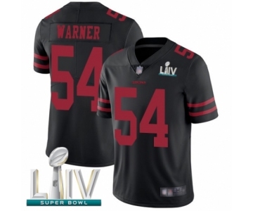 Men's San Francisco 49ers #54 Fred Warner Black Alternate Vapor Untouchable Limited Player Super Bowl LIV Bound Football Jersey