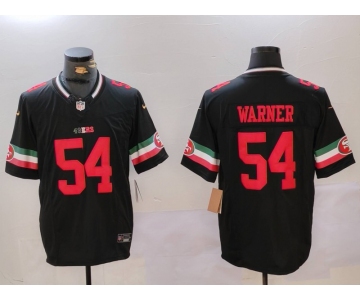 Men's San Francisco 49ers #54 Fred Warner Black F.U.S.E. Mexico Vapor Limited Stitched Football Jersey