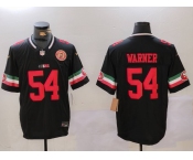 Men's San Francisco 49ers #54 Fred Warner Black F.U.S.E. Mexico With Gate Bridge Patch Vapor Limited Stitched Football Jersey