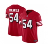 Men's San Francisco 49ers #54 Fred Warner New Red 2023 F.U.S.E. Vapor Untouchable Limited Stitched Football Jersey