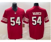 Men's San Francisco 49ers #54 Fred Warner Red 2023 FUSE Color Rush Vapor Untouchable Limited Jersey