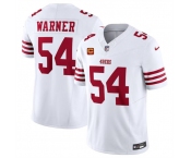 Men's San Francisco 49ers #54 Fred Warner White 2024 F.U.S.E. With 4-Star C Patch Vapor Untouchable Limited Football Stitched Jersey