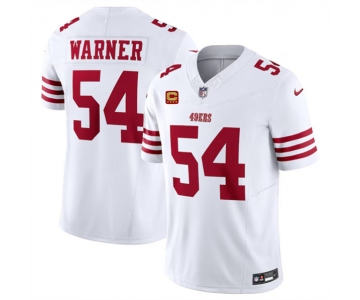 Men's San Francisco 49ers #54 Fred Warner White 2024 F.U.S.E. With 4-Star C Patch Vapor Untouchable Limited Football Stitched Jersey