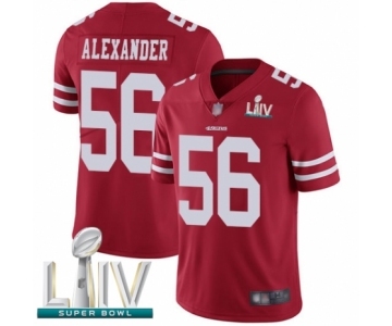 Men's San Francisco 49ers #56 Kwon Alexander Red Team Color Vapor Untouchable Limited Player Super Bowl LIV Bound Football Jersey