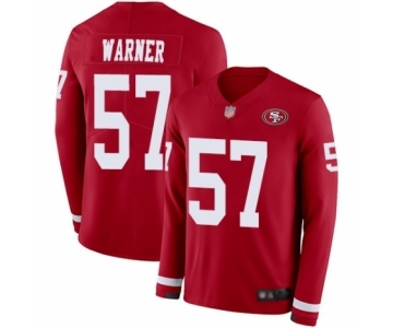 Men's San Francisco 49ers #57 Dre Greenlaw Limited Red Therma Long Sleeve Football Jersey