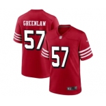 Men's San Francisco 49ers #57 Dre Greenlaw New Red Football Stitched Game Jersey