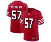 Men's San Francisco 49ers #57 Dre Greenlaw New Red Football Stitched Game Jersey