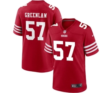 Mens San Francisco 49ers #57 Dre Greenlaw Nike Scarlet Alternate Legend Vapor Limited Jersey