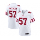 Mens San Francisco 49ers #57 Dre Greenlaw Nike White Alternate Legend Vapor Limited Jersey