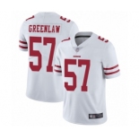 Men's San Francisco 49ers #57 Dre Greenlaw White Vapor Untouchable Limited Player Football Jersey