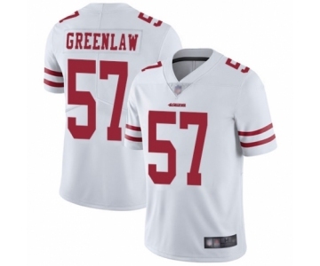 Men's San Francisco 49ers #57 Dre Greenlaw White Vapor Untouchable Limited Player Football Jersey